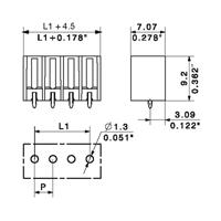 Weidmüller 1863330000 Male behuizing (board) BC/SC Totaal aantal polen: 12 Rastermaat: 3.81 mm Inhoud: 50 stuk(s)