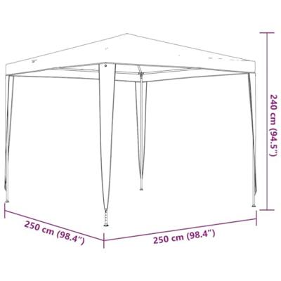 Partytent 2,5x2,5 m wit