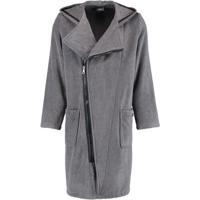 Cawö Cawö Heren Badjas Ritssluiting 6516 - Antrazit-schwarz S - thumbnail
