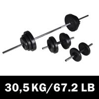Barbell- en dumbbellset 30,5 kg - thumbnail