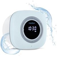 MEDION P66096 Douche radio met Bluetooth (badkamerradio, FM radio, zuignap, LED display, IPX6 waterproof, geïntegreerde oplaadbare batterij, MD43884) blauw - thumbnail
