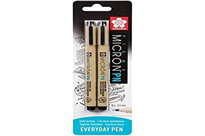 Sakura blisterkaart pigma micron pn zwart, 2 stuks
