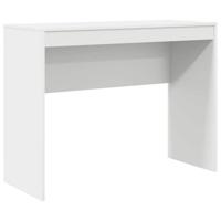Bureau Wit 100 x 40 x 76 cm Bewerkt hout - thumbnail