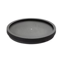 iDesign - Lazy Susan Draaiplateau, 23 cm, Paulownia Hout, Zwart - iDes - thumbnail
