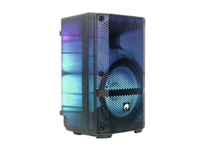 Omnitronic MSE-8+ mobiele party speaker met accu, LED-effecten en microfoon - thumbnail