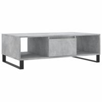 Salontafel 104x60x35 cm bewerkt hout betongrijs - thumbnail