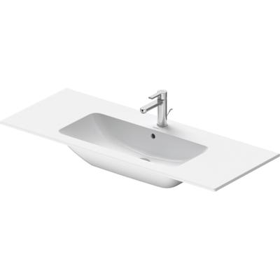 Wastafel Duravit Starck Me Met Kraangat Overloop 123x49x18 cm Wit