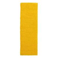 Tapeso Hoogpolige loper shaggy Trend effen - geel - 80x250 cm - thumbnail
