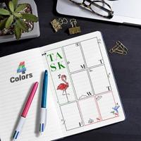 Pen Bic Shine Silver Wit Roze (12 Onderdelen) - thumbnail