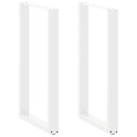 Bartafelpoten 2 st U-vormig 60x(100-101) cm staal wit - thumbnail