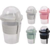 Yoghurtbeker to go kunststof - thumbnail