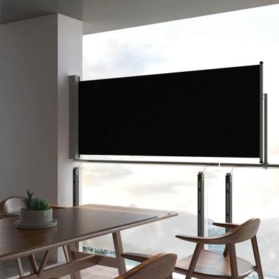 Tuinscherm uittrekbaar 100x300 cm zwart