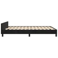 Bedframe zonder matras 140x190 cm fluweel zwart - thumbnail