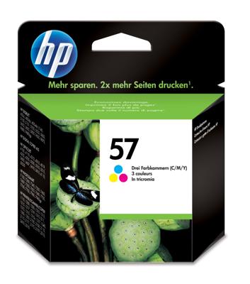 HP inktcartridge 57, 500 pagina's, OEM C6657AE, 3 kleuren