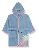 Playshoes badjas palmbomen blauw-110-116 - thumbnail