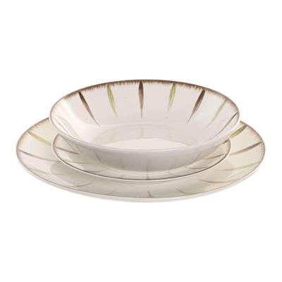 Serviesset Home ESPRIT Wit Groen Porselein 18 Onderdelen