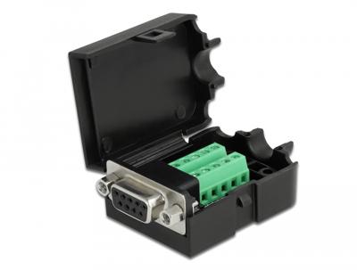 Delock 66265 VGA Adapter [1x D-sub bus 9-polig - 1x Bus] Zwart