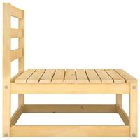2-delige Loungeset met kussens massief grenenhout - thumbnail