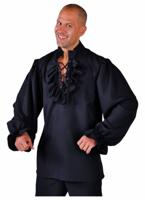 Piratenblouse zwart elite - thumbnail