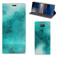 Bookcase Sony Xperia 10 Plus Painting Blue - thumbnail