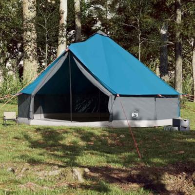 VidaXL Tipitent voor gezin 12-persoons waterdicht blauw