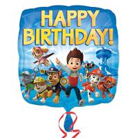 Paw Patrol Happy Birthday folieballon 43cm - thumbnail