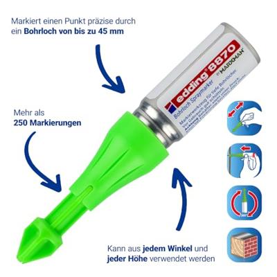 Edding marker diepe gaten - markeer spray - ed061010