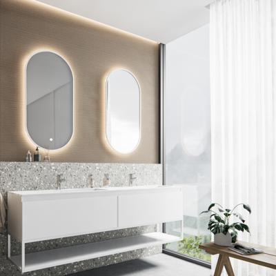 Badkamermeubelset BWS Anubis Frame 180cm 2 Laden Mat Wit Met Wastafel (Naar Keuze)