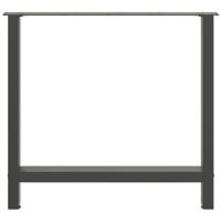 Salontafelpoten 2 st 80x(72-73) cm staal antraciet - thumbnail