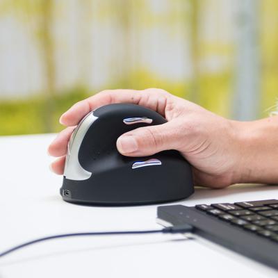 R-Go Tools Ergonomische muis R-Go HE Break met pauzesoftware, medium (handlengte 165-185mm), rechtshandig, Bluetooth, zwart R-Go Tools Ergonomische muis R-Go HE Break met pauzesoftware, medium (handlengte 165-185mm), rechtshandig, Bluetooth, zwart