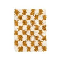 Sissy-Boy Geel-wit geblokte badmat - thumbnail