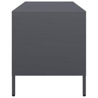 Tv-meubel 101,5x39x43,5 cm koudgewalst staal antracietkleurig - thumbnail