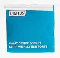 Digitus DA-70614 Stekkerdoos met schakelaar Aluminium, Aluminium-zilver, Zwart, Zilver Randaarde stekker 1 stuk(s) - thumbnail