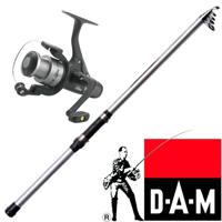 Dam Fighter Pro Spin Set 240 140FD Zilver Hengelsets  - thumbnail