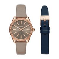 Horlogeband Diesel DZ5563 Leder Taupe 18mm - thumbnail