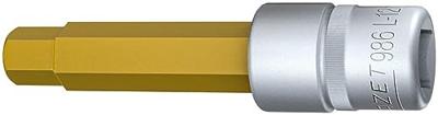 HAZET Dopsleutelbit 986L-12 · 1/2 inch (12,5 mm) vierkant hol · Binnen-zeskant-profiel · SW 12 mm HAZET Dopsleutelbit 986L-12 · 1/2 inch (12,5 mm) vierkant hol · Binnen-zeskant-profiel · SW 12 mm
