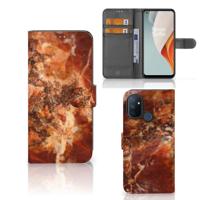 OnePlus Nord N100 | Bookcase | Marmer Bruin - thumbnail