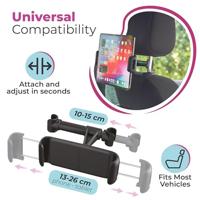 Tablet en telefoon Houder voor 7 tot 12.9 inch - Auto Hoofdsteun - Draaibaar (CNC17) - thumbnail