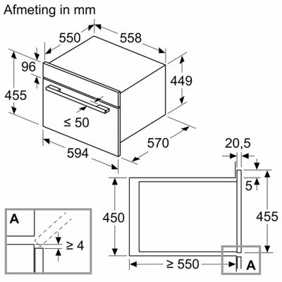 Siemens CM585AGS1 Inbouw combimagnetrons Grijs
