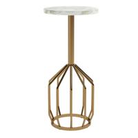 Dutchbone Bijzettafel 'Salerno' Marmer, 56cm hoog - thumbnail