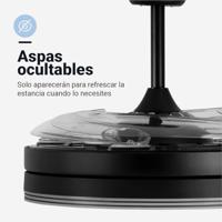 Plafondventilator Universal Blue Zwart - thumbnail