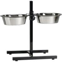 Hondenstandaard met 2 rvs bakken 20 cm - thumbnail
