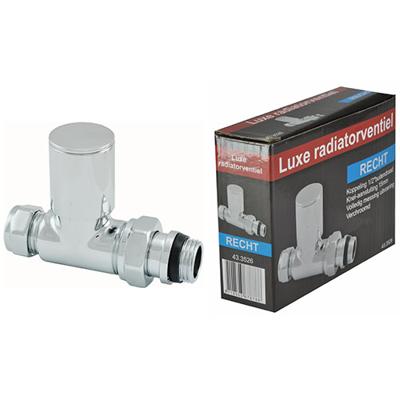 Riko luxe radiatorventiel 1/2"x15 (M22) knel recht Riko luxe radiatorventiel 1/2"x15 (M22) knel recht