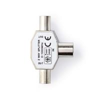 Nedis CSGB40950ME Coaxsplitter 2x Iec (coax) Male - Iec (coax) Female Metaal - thumbnail