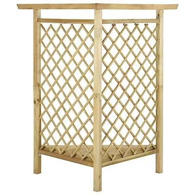 Hoekpergola met bank 166x81x174 cm geïmpregneerd grenenhout