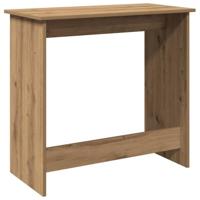 Bureau 80x40x75 cm bewerkt hout artisanaal eikenkleurig - thumbnail