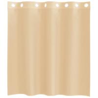 Gordijnen Voile met doorvoertules 2 st zand - thumbnail