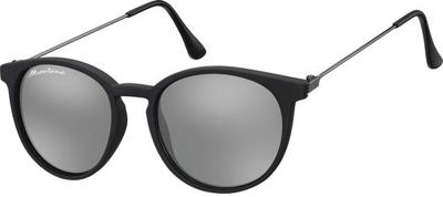 Zonnebril montana revo rond spiegelglas mat zwart Zonnebril montana revo rond spiegelglas mat zwart