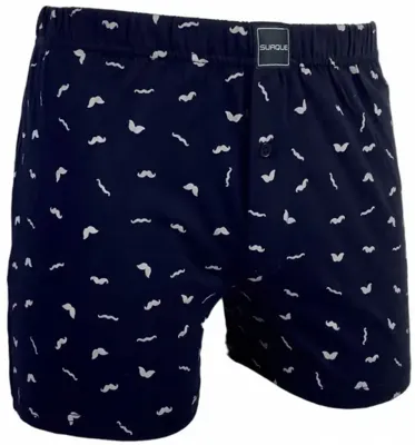 Suaque/Ginosanti wijde heren boxershort - Streep - Losse heren boxershort katoen - XL - Blauw - Onderbroek heren heren heren heren heren heren heren