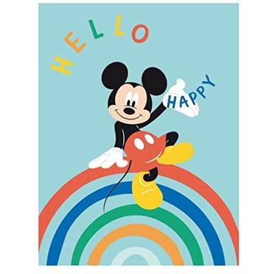 Mickey Mouse fleece Plaid Hello 100 x 140 cm Mickey Mouse fleece Plaid Hello 100 x 140 cm